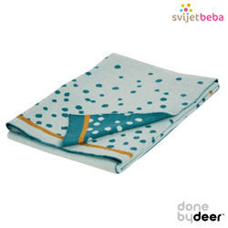 Tekstilni proizvodi - Dječja soba - Dekice - Done by Deer Pletena dekica- Happy Dots Blue Tekstilni proizvodi - Dječja soba - Dekice - Done by Deer Pletena dekica- Happy Dots Blue