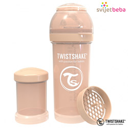 Pribor za jelo i piće - Hranjenje - Anti-Colic bočice Twistshake - Anti-Colic 260ml - Pastel Beige Pribor za jelo i piće - Hranjenje - Anti-Colic bočice Twistshake - Anti-Colic 260ml - Pastel Beige
