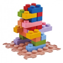 Kocke World of Sensory Soft Bricks L