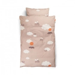Posteljina Baby Happy Clouds - Powder