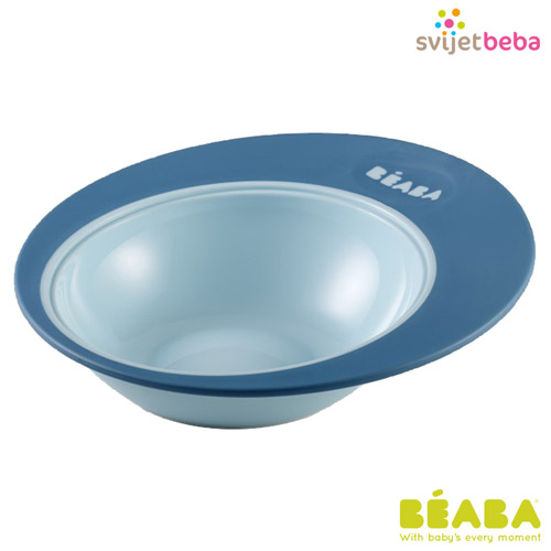 Beaba | Zdjelice i tanjuri | Beaba Ellipse tanjur - Blue Beaba | Zdjelice i tanjuri | Beaba Ellipse tanjur - Blue