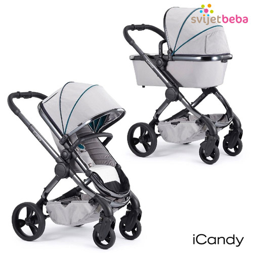 Dječja kolica | iCandy Peach NOVO | Dove siva, Phantom konstrukcija Dječja kolica | iCandy Peach NOVO | Dove siva, Phantom konstrukcija