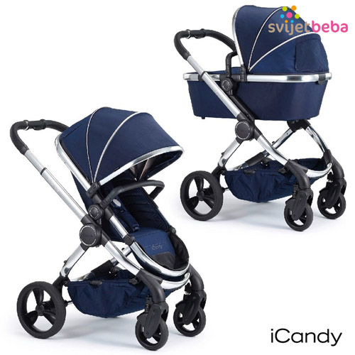 Dječja kolica | iCandy Peach NOVO | Indigo plava, Chrome konstrukcija Dječja kolica | iCandy Peach NOVO | Indigo plava, Chrome konstrukcija