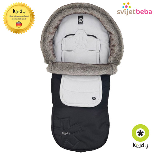 Kiddy | Dodaci za kolica | Kiddy Zimska vreća sa eko krznom - Crna Kiddy | Dodaci za kolica | Kiddy Zimska vreća sa eko krznom - Crna