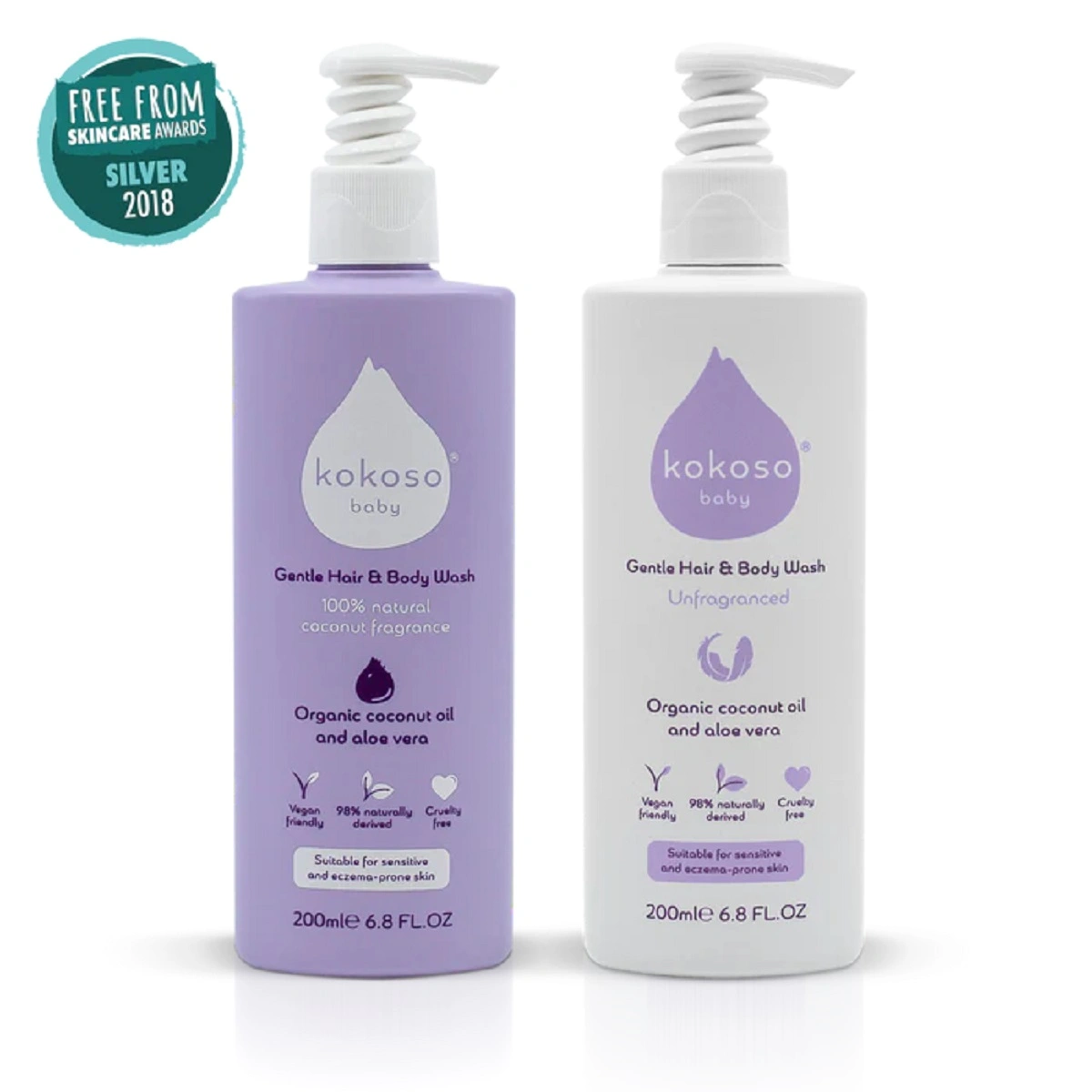 Baby 2U1 gel za kosu i tijelo, 200 ml - s mirisom kokosa-1