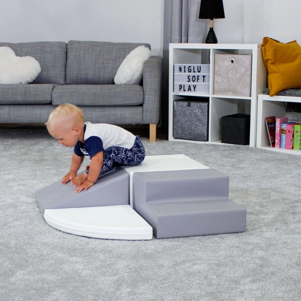 Corner Crawler - Grey White-0