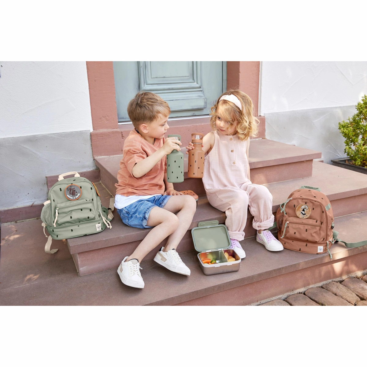Mini ruksak Happy Prints - Maslinasto zeleni-5